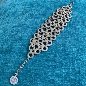 Handmade Wide Adjustable Stainless Steel Bracelet